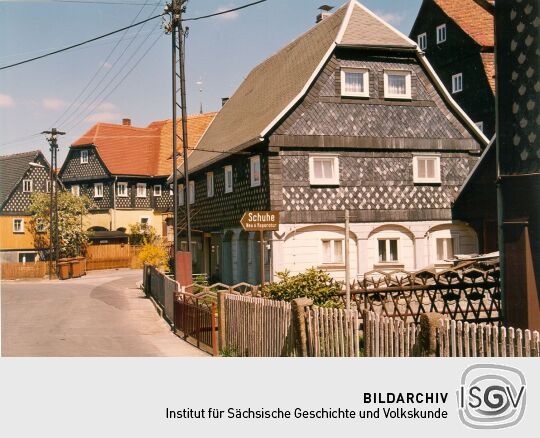 Umgebindehaus mit Blockstube in Obercunnersdorf