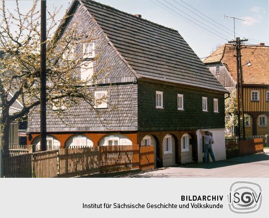 Umgebindehaus mit Blockstube in Obercunnersdorf