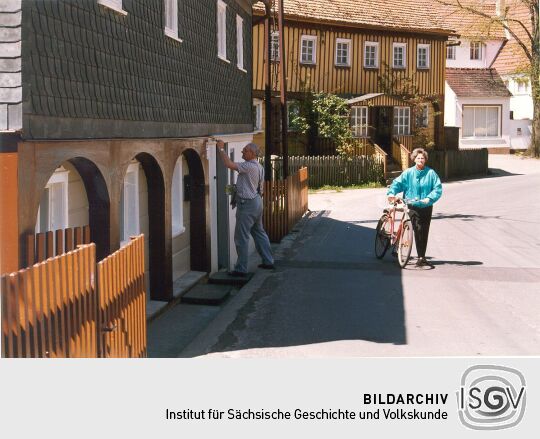Umgebindehaus mit Blockstube in Obercunnersdorf
