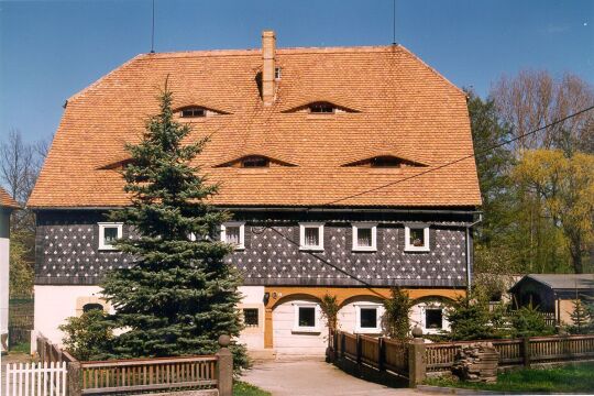 Umgebindehaus mit Blockstube in Niedercunnersdorf