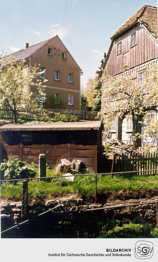 Eine alte Garage in Obercunnersdorf