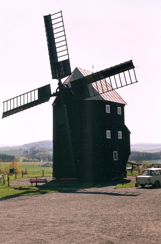 Eine Bockwindmühle in Kottmarsdorf