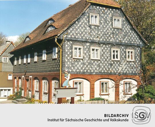 Umgebindehaus mit Blockstube in Waltersdorf