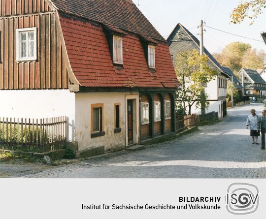 Umgebindehaus mit Blockstube in Waltersdorf