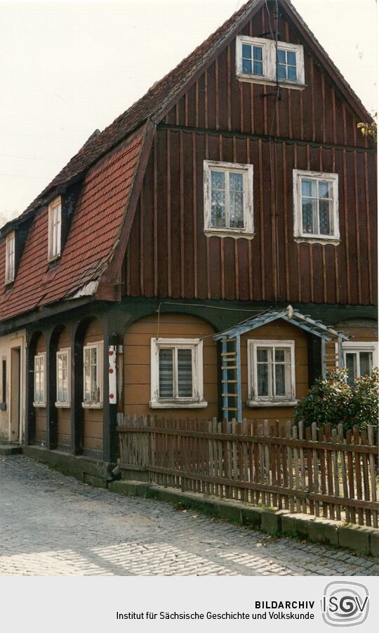 Umgebindehaus mit Blockstube in Waltersdorf