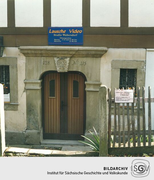 Türportal eines Umgebindehauses in Waltersdorf