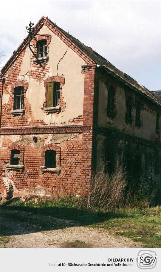 Wohnstallgebäude eines alten Bauernhofes in Dreiskau
