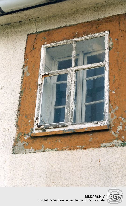 Fenster eines Strumpfwirkerhauses in Köthensdorf