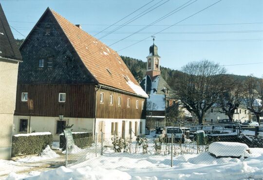 Blick zu Kirche von Schmiedeberg