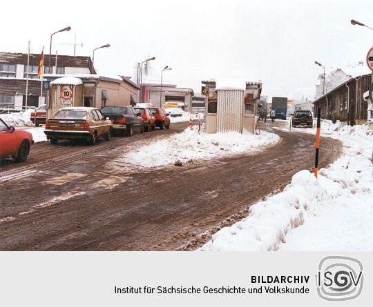 Grenzstation in Zinnwald