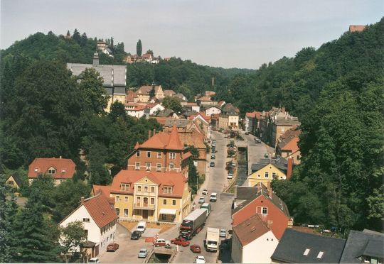 Blick von der Burg auf Tharandt