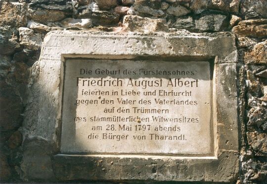 Gedenktafel in Tharandt