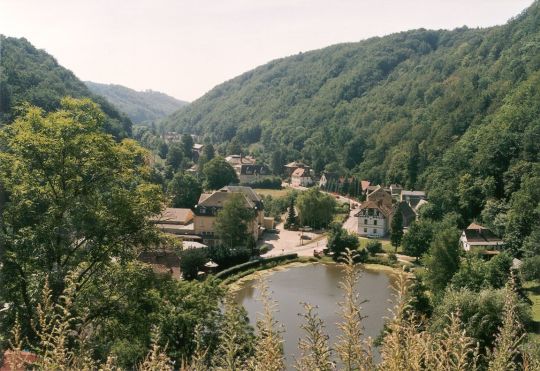 Blick von der Burg auf Tharandt