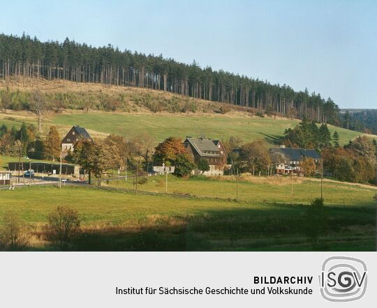 Blick auf die Altenberger Straße von Rehefeld