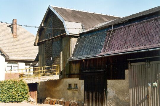 Scheune mit Auffahrt in Kleinbobritzsch