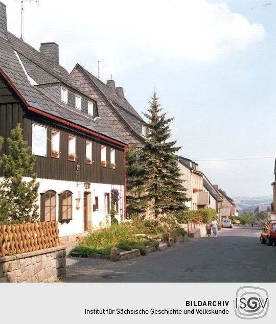 Blick auf die Altenberger Poststrasse