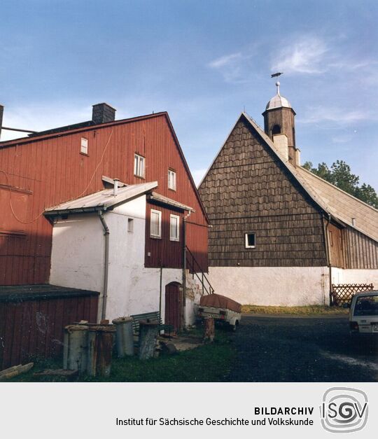 Museum Hutahus in Zinnwald mit Nebengebäuden