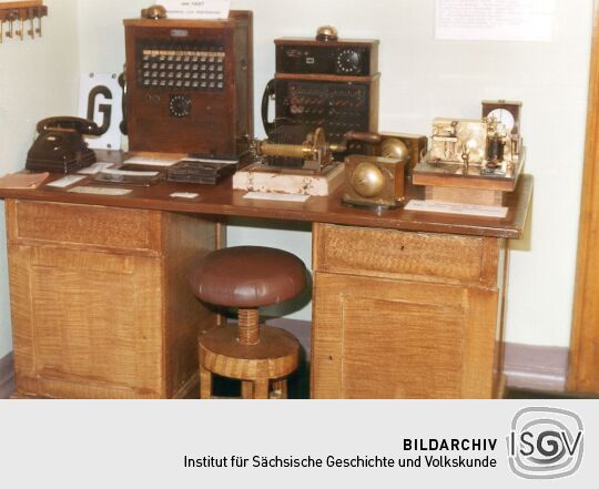 Morsestation im Rittersgrüner Bahnmuseum