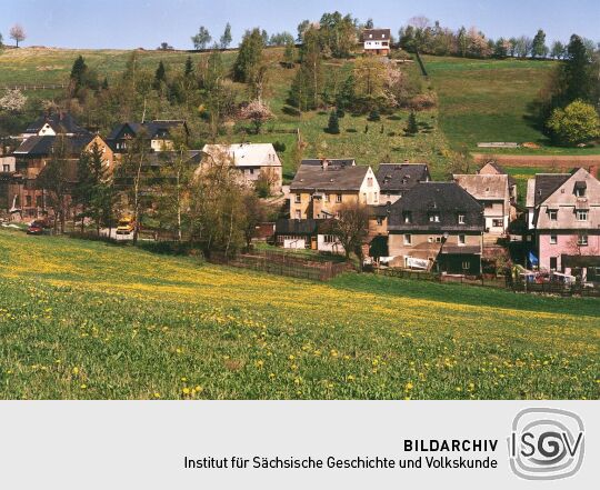 Blick auf die Bockauer Strasse in Lauter