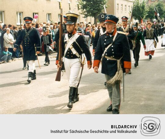 Umzug beim Tag der Sachsen