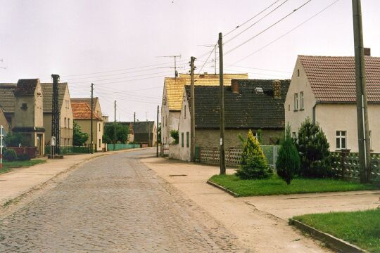 Dorfstrasse in Staupitz