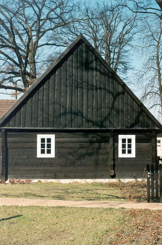 Schrotholzhaus an der Berliner Straße in Weißwasser