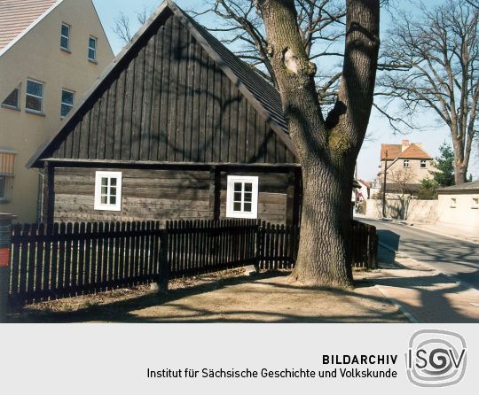 Schrotholzhaus an der Berliner Straße in Weißwasser