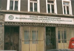 Bild: Altes Reklameschild in Meißen Leipziger Straße 12