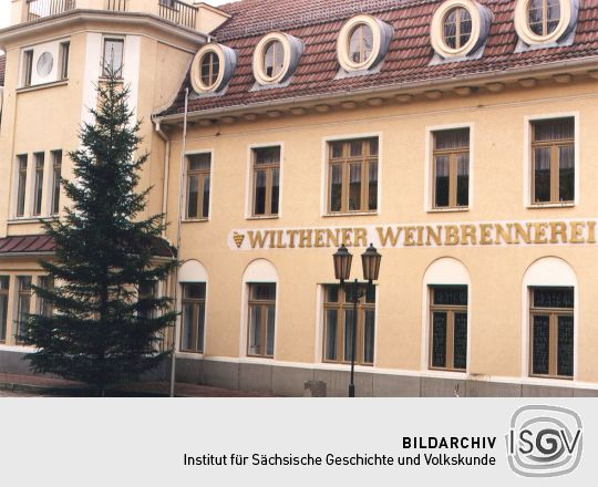 Verwaltungsgebäude der Weinbrennerei in Wilthen