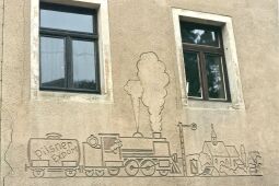 Bild: Wandbild an einer Gaststätte in Stolpen