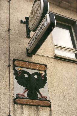 Bild: Segensspruch an einer Gaststätte in Königsbrück