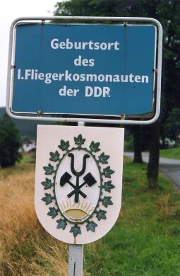 Bild: Ortseingangsschild von Morgenröthe-Rautenkranz