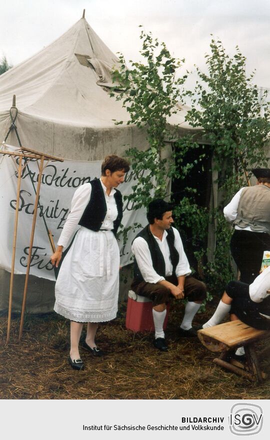 Traditionsverein Fischbach auf dem Friedensfest in Kötzschenbroda