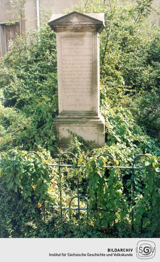 Denkmal für ein Unwetter in Wachwitz