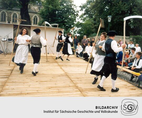 Bauerntanz auf dem Friedensfest in Kötzschenbroda
