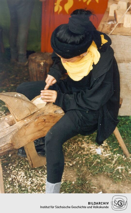 Schnitzer auf dem Friedensfest in Kötzschenbroda