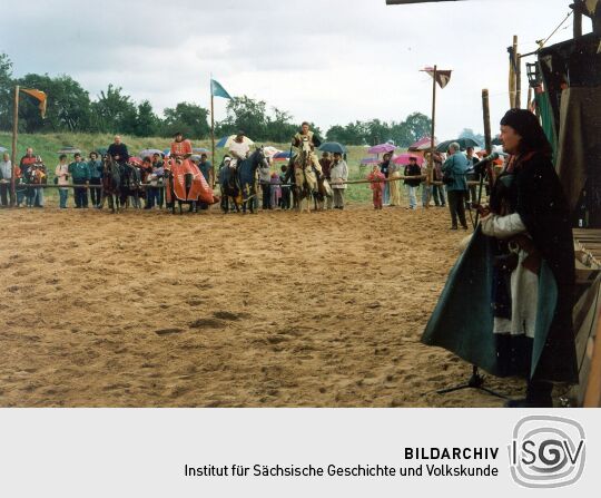 Reiterspiele auf dem Friedensfest in Kötzschenbroda