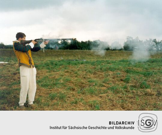 Schütze auf dem Friedensfest in Kötzschenbroda