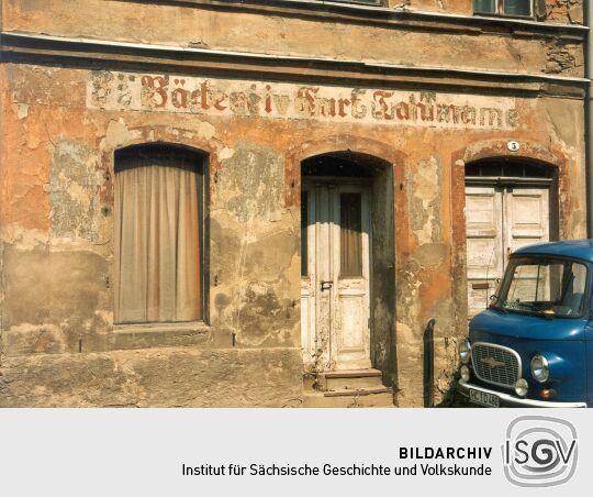 Geschlossene Bäckerei in Döbeln