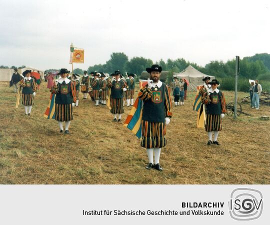 Fanfarenzug Niederburg auf dem Friedensfest in Kötzschenbroda