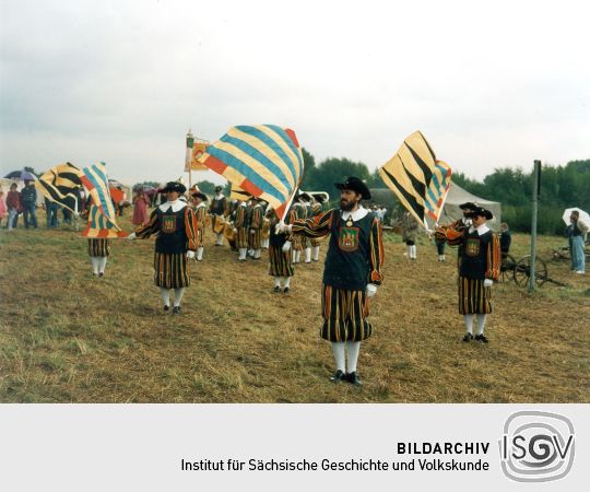 Fanfarenzug Niederburg auf dem Friedensfest in Kötzschenbroda