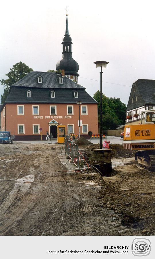 Verlegung von Abwasserrohren in Zwönitz