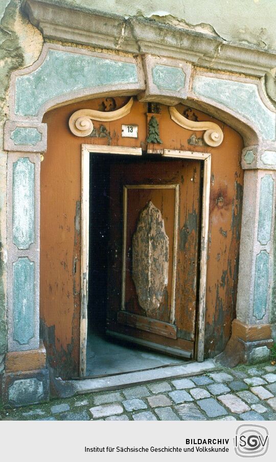 Haustürportal in Schneeberg