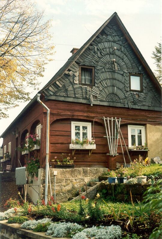 Umgebindehaus mit Blockstube in Hinterhermsdorf