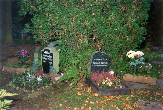 Gräber auf dem Friedhof in Crimmitschau