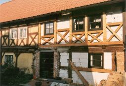 Bild: Rekonstruktion eines Fachwerkhauses in Dresden-Wachwitz