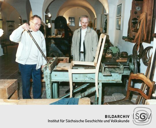 Im Stuhlbaumuseum in Rabenau