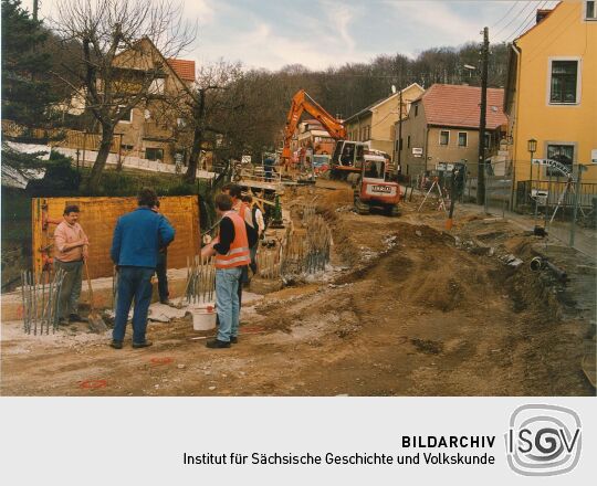 Erneuerung der Abwasserleitung in Pillnitz