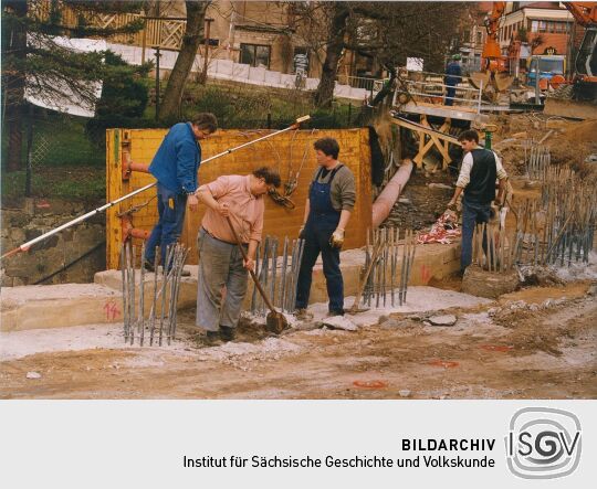 Erneuerung der Abwasserleitung in Pillnitz