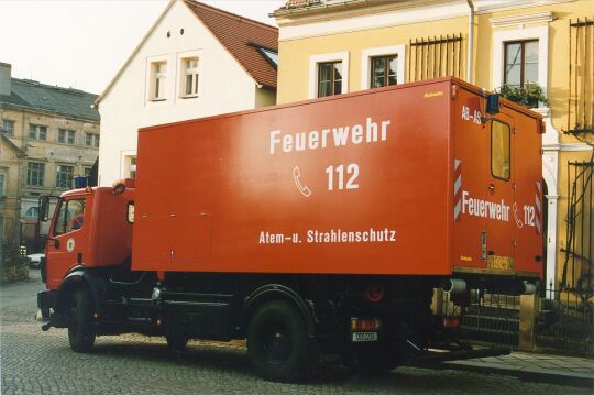 Feuerwehrfahrzeug in Dresden-Loschwitz